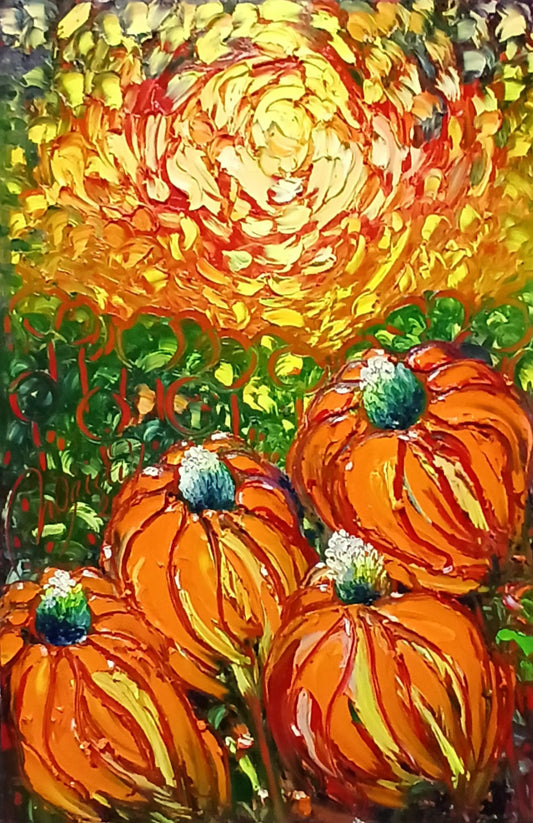 Colour and Light- oil on composition board 90/60 cm